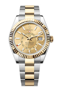 Rolex | Sky-Dweller | 336933 | Steel | 42 mm | Yellow gold | Champagne | Automatic