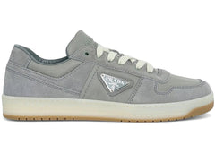 Prada Downtown Low Top Re-Nylon And Suede Sneakers Gray