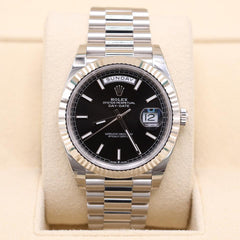 Rolex | Day-Date | 228236 | Platinum | 40 mm | Platinum | Black | Automatic