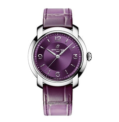 Breitling Lady Premier Automatic 36mm Purple NEW UNWORN FULL SET A10310121 Q1 P1
