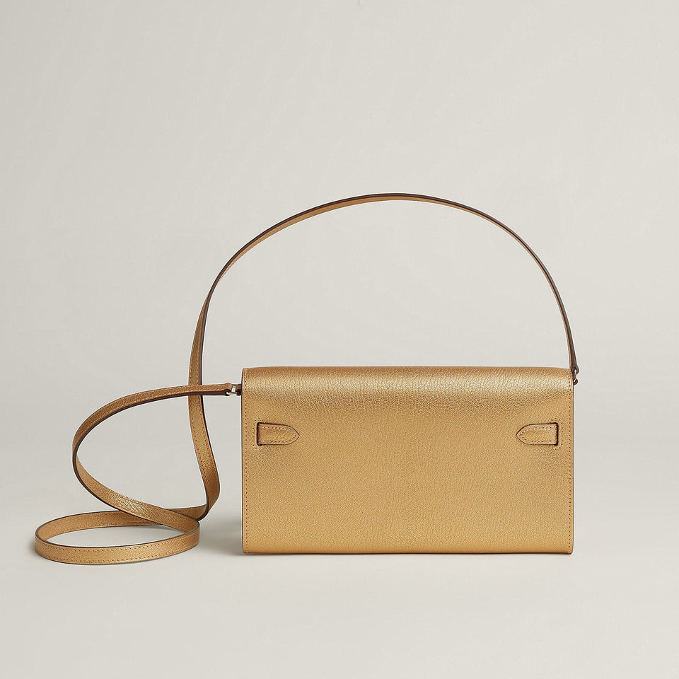Hermes Kelly Classique To Go Wallet Vert Mangrove