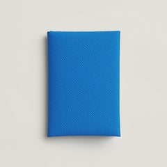 Hermes Calvi Duo Compact Verso Card Holder Menthe