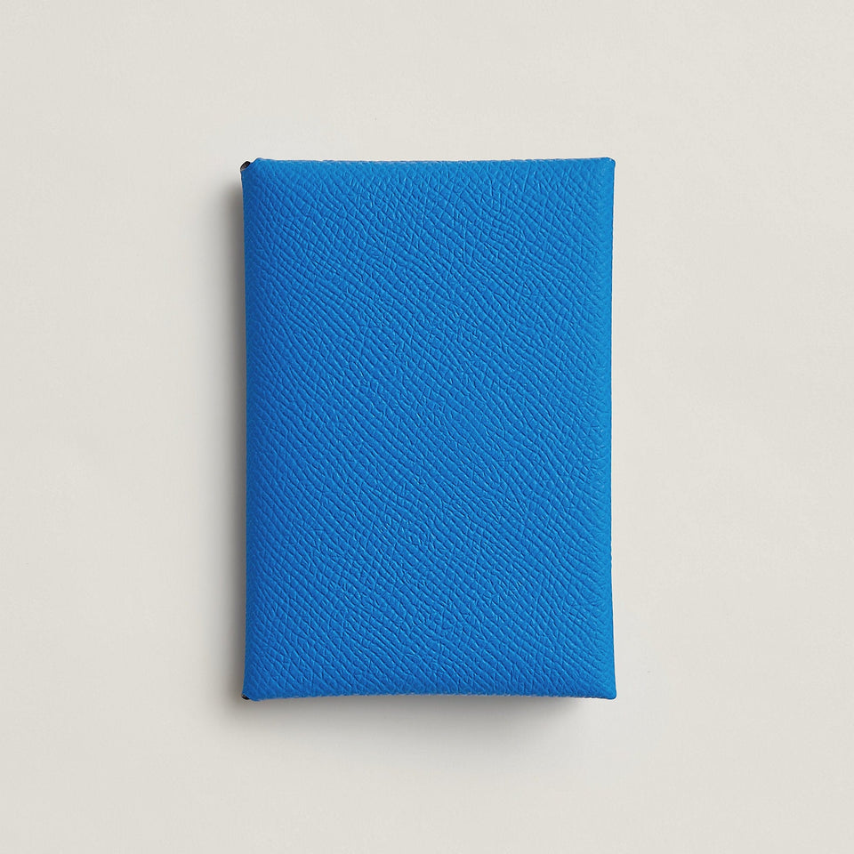 Hermes Calvi Duo Compact Verso Card Holder Menthe