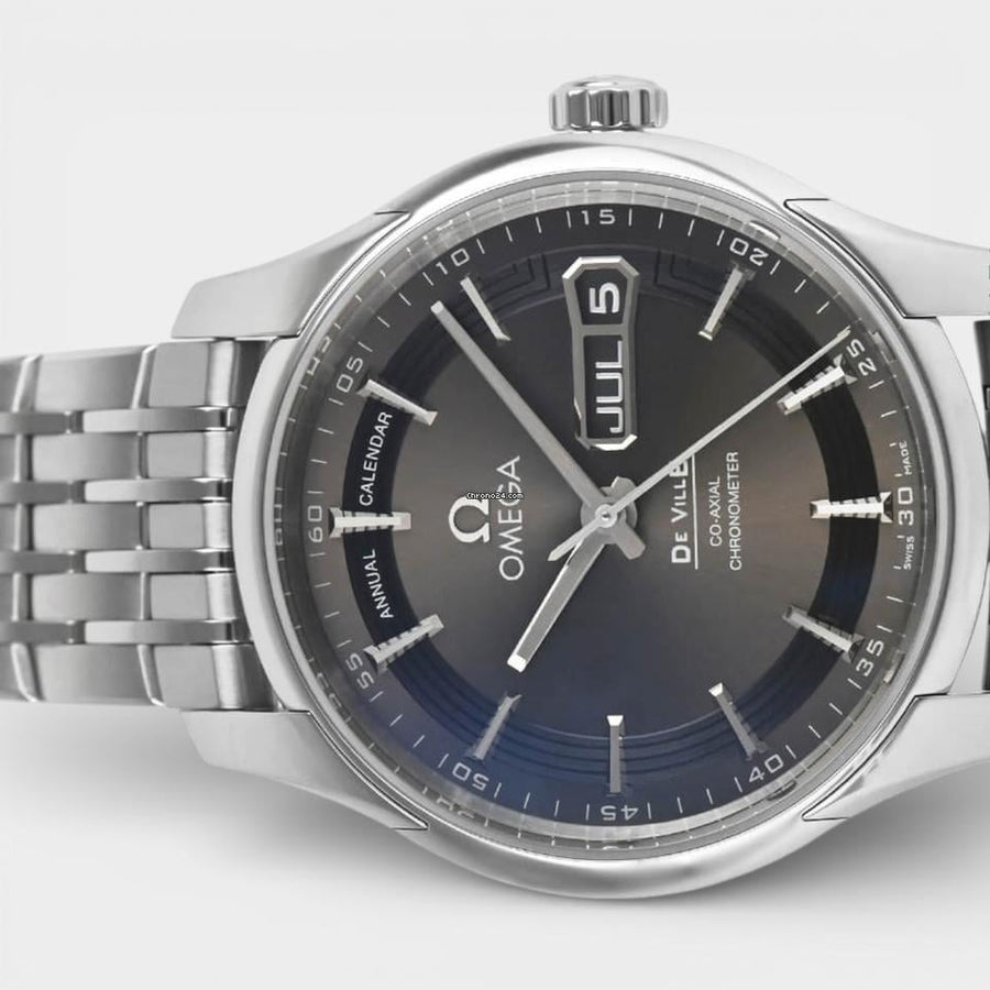Omega De Ville Hour Vision Co-Axial Chronometer Annual Calendar Automatic / Steel / 41mm / Box&Papers / 431.30.41.22.06.001