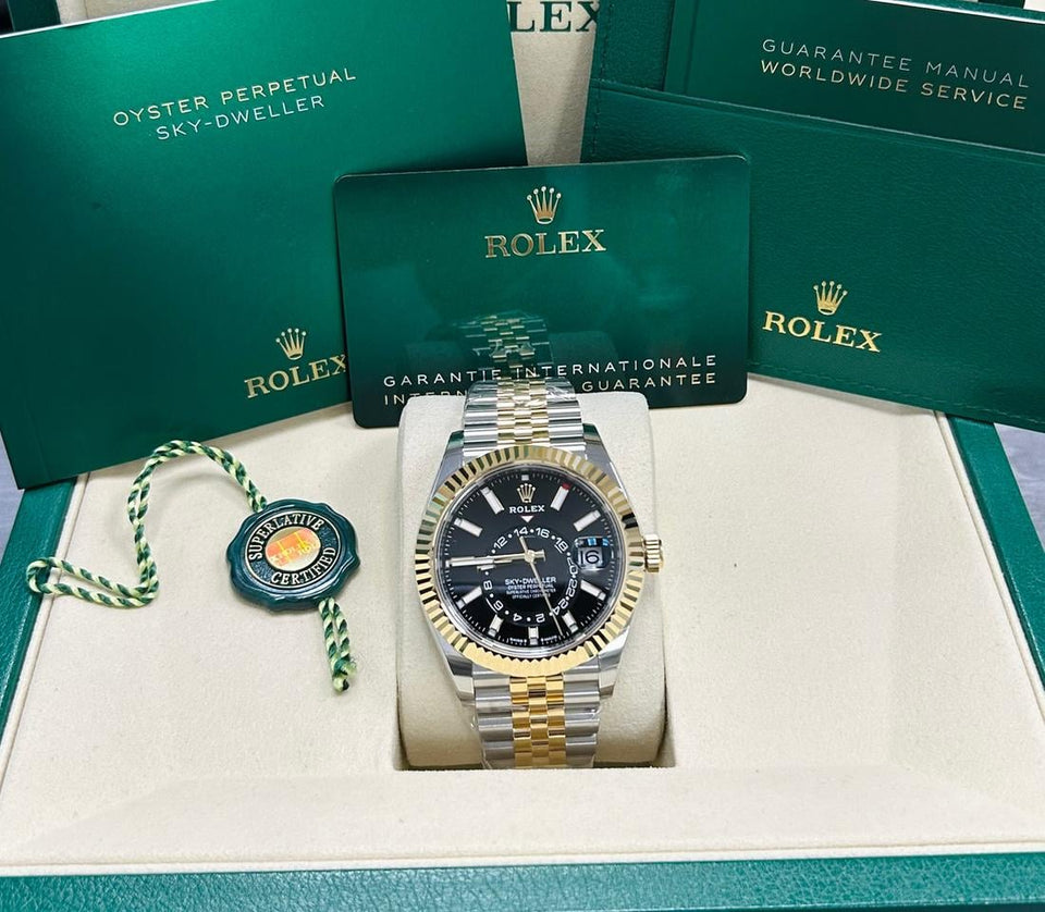 Rolex | Sky-Dweller | 336933 | 42 mm | Gold/Steel | Black | Automatic