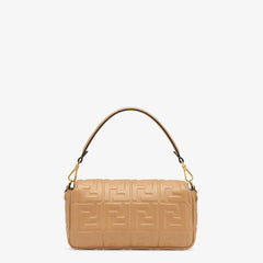 Baguette Beige leather bag