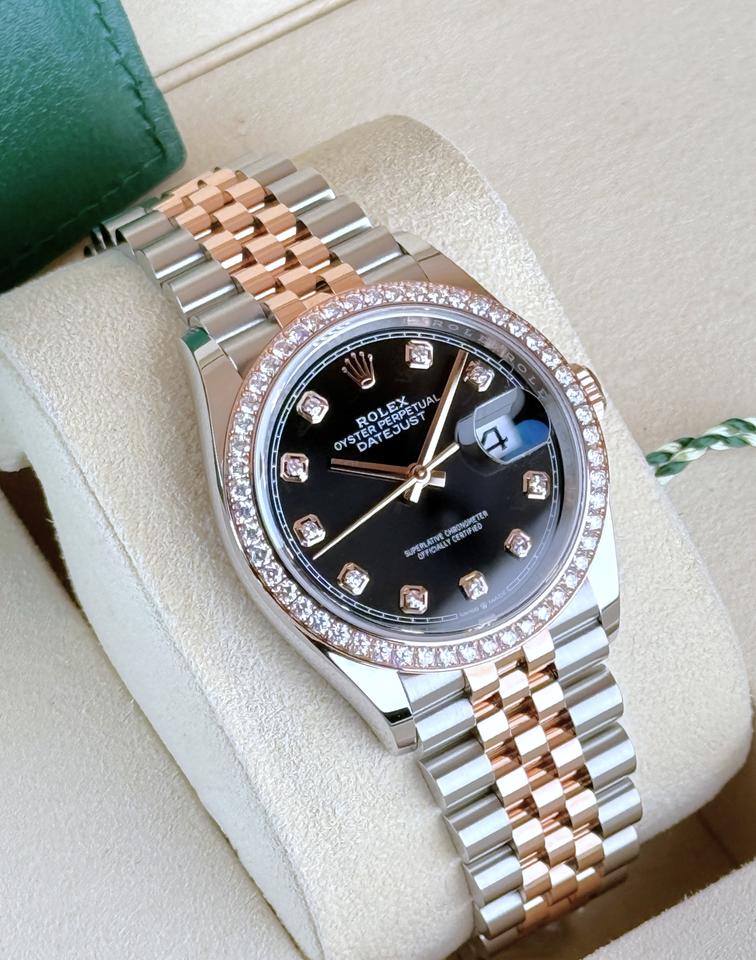Rolex | Datejust | 126281RBR | Gold/Steel | 36 x 44 mm | Gold/Steel | Black | Automatic