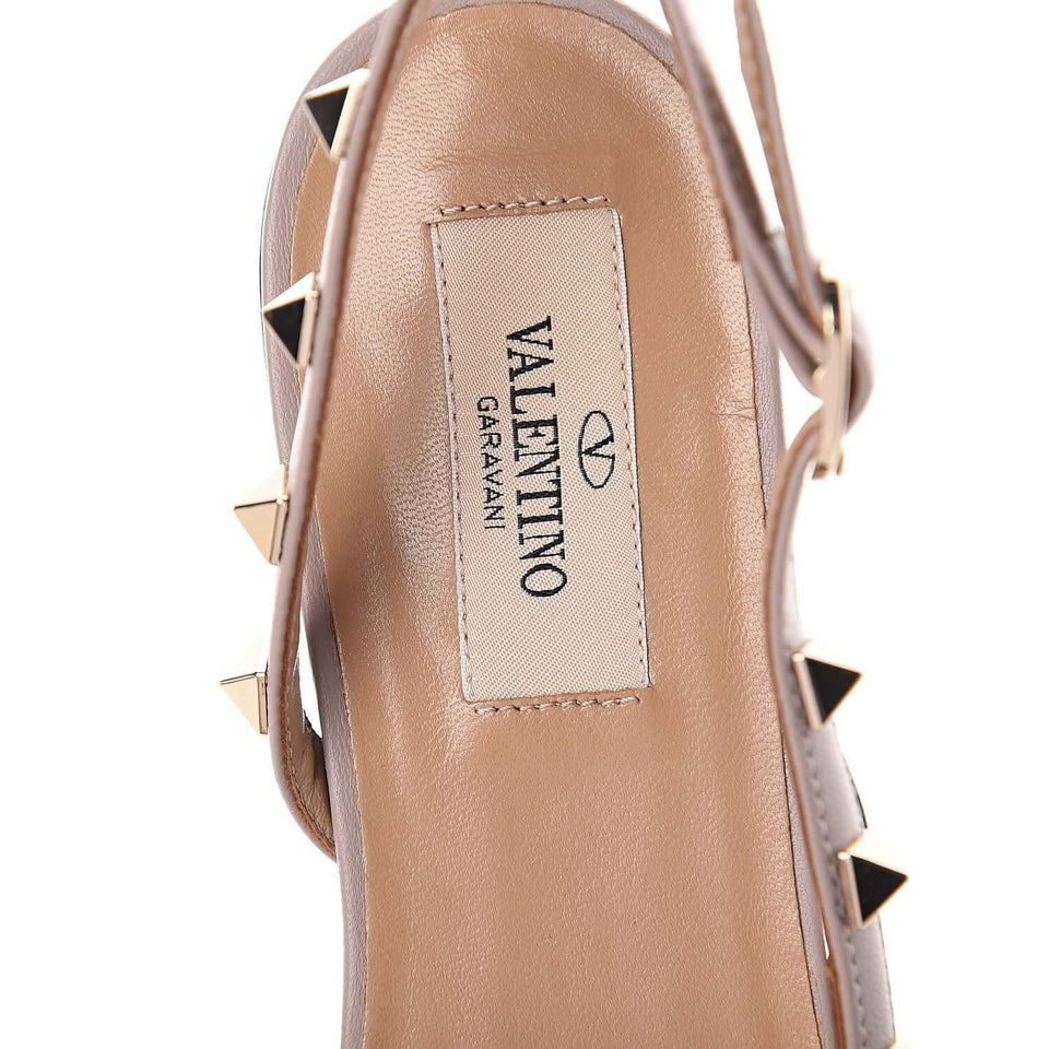 Valentino Garavani Nappa Rockstud Slingback Flats