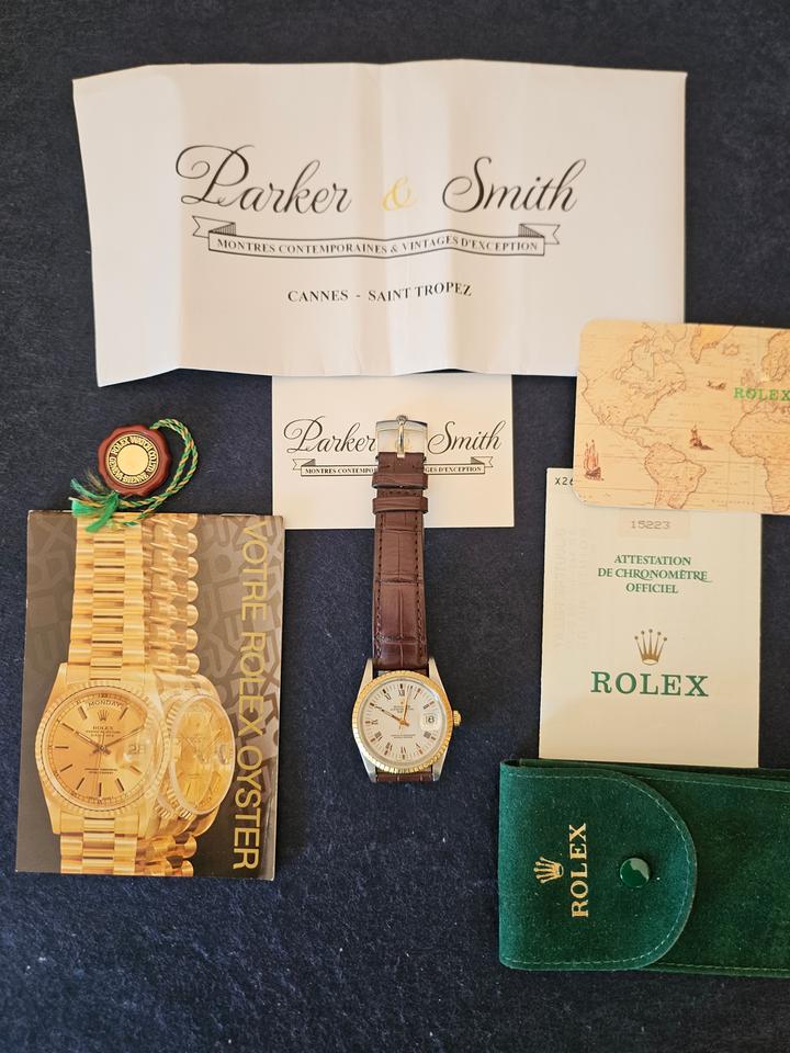 Rolex | Oyster Perpetual | 15233 | Steel | 34 mm | Leather | Automatic