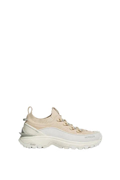 Moncler Trailgrip Lite3 Nubuck & Suede Sneakers White Ivory