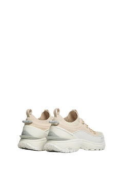 Moncler Trailgrip Lite3 Nubuck & Suede Sneakers White Ivory