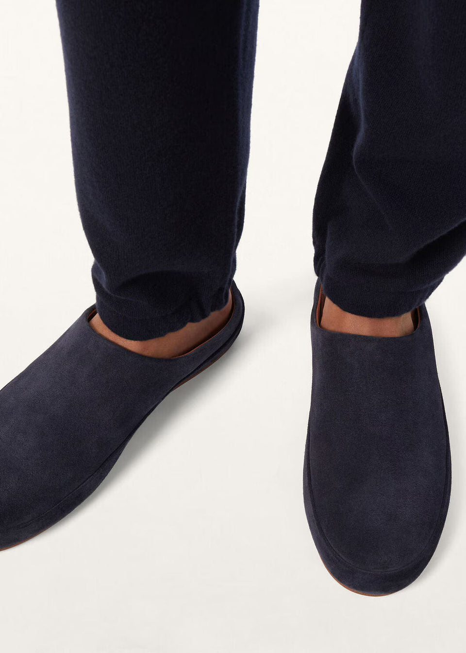 LoroPiana Tomori Walk Mule Dark Blue Abyss