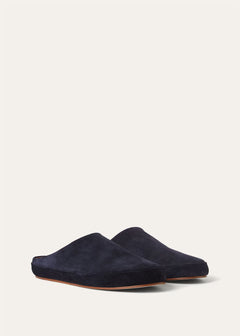 LoroPiana Tomori Walk Mule Dark Blue Abyss