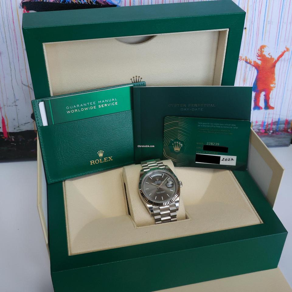 Rolex | Day-Date | 228239 | White gold | 40 mm | White gold | Automatic