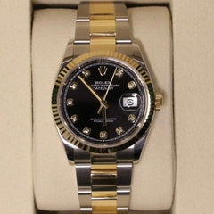 Rolex | Datejust | 126233 | Gold/Steel | 36 mm | Gold/Steel | Black | Automatic