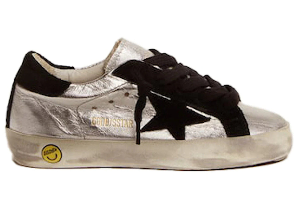 Golden Goose Super-Star Silver Black Young