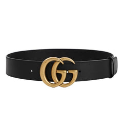Black Logo Buckle Belt