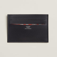 Hermes Citizen Twill Card Holder Gold