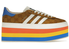 Adidas X Gucci Gazelle Original Gg Multicolor Platform Womens