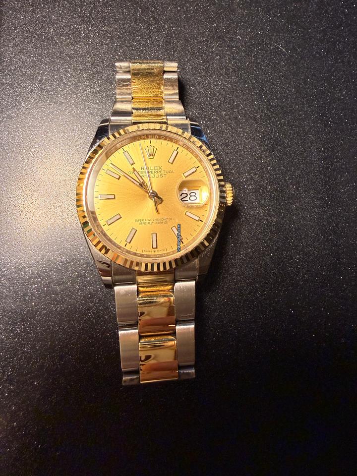 Rolex Oyster 36 MM Oyster Steel and Yellow gold Champagne Colour Rolex Oyster 36 MM Oyster Steel and Yellow gold Champagne