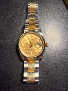 Rolex Oyster 36 MM Oyster Steel and Yellow gold Champagne Colour Rolex Oyster 36 MM Oyster Steel and Yellow gold Champagne