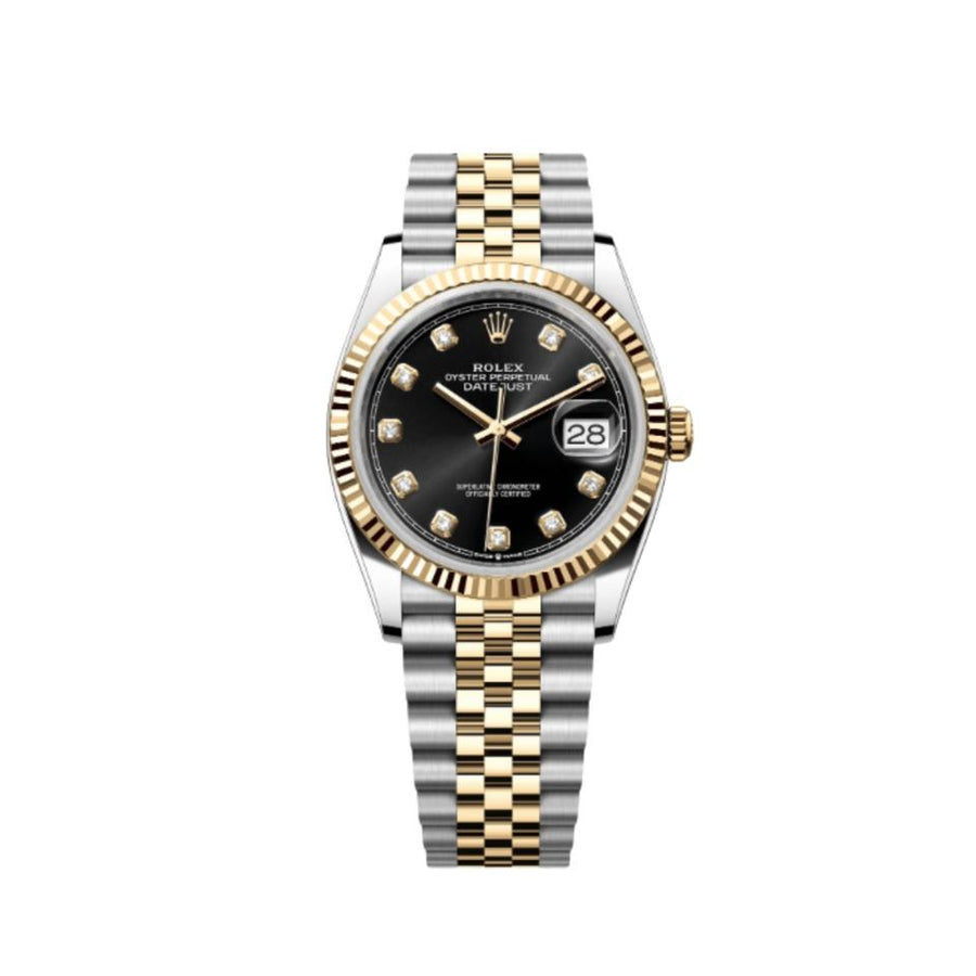 Rolex | Datejust | 126233 | Steel | 36 mm | Gold/Steel | Black | Automatic