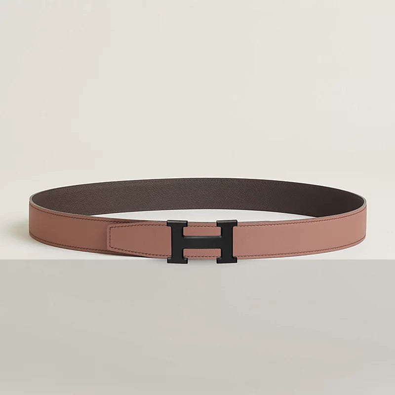 H belt buckle & Reversible leather strap 32 mm