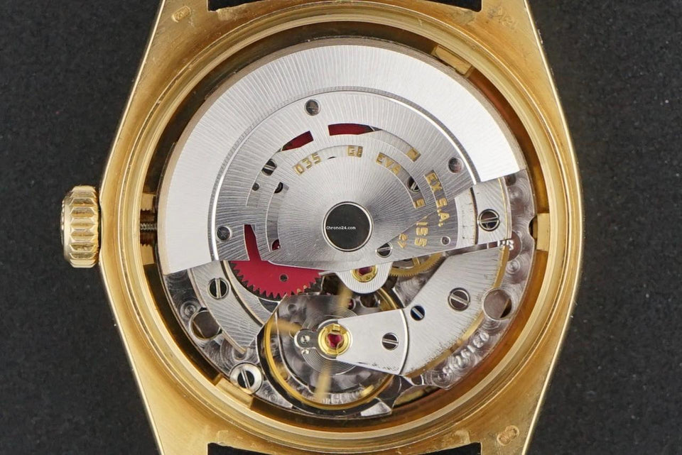 Rolex | Datejust | 16018 | Yellow gold | 36 mm | Leather | Black | Automatic