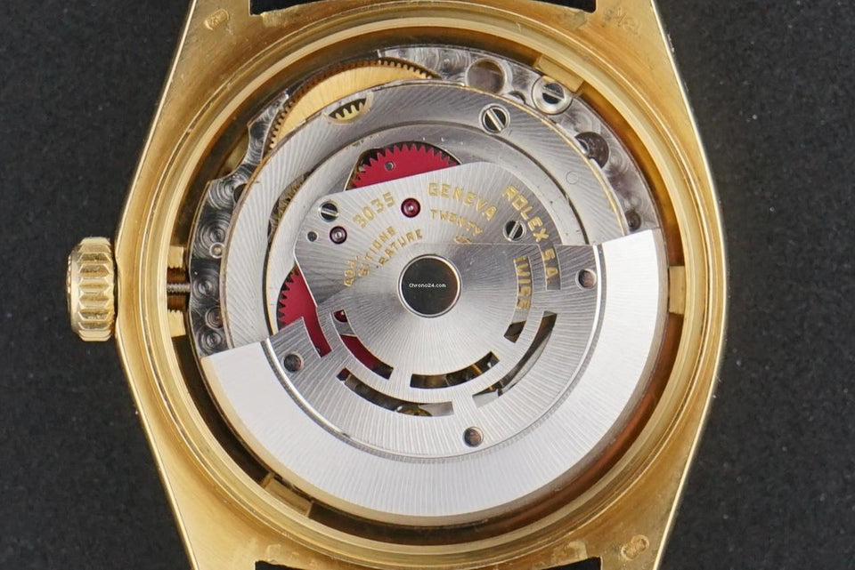 Rolex | Datejust | 16018 | Yellow gold | 36 mm | Leather | Black | Automatic