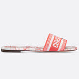 Dior Dway Slide in embroidered cotton