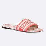 Dior Dway Slide in embroidered cotton