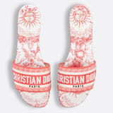 Dior Dway Slide in embroidered cotton