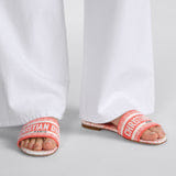 Dior Dway Slide in embroidered cotton