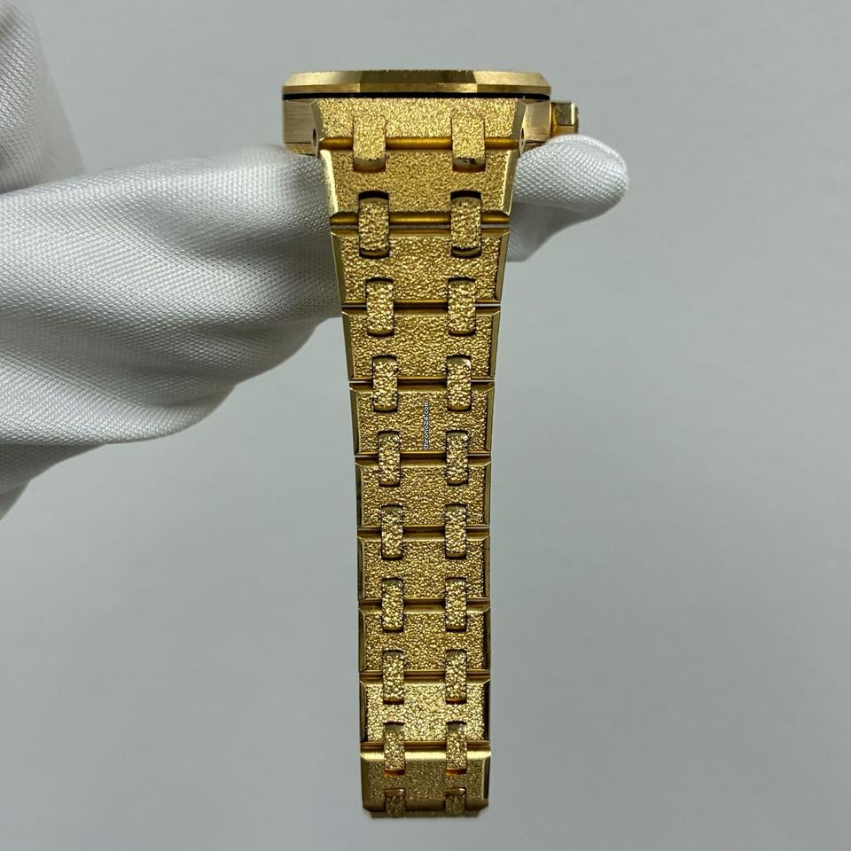 Audemars Piguet Royal Oak Mini Frosted Gold Quartz 18k Yellow Gold Frosted 23mm Ladies Watch