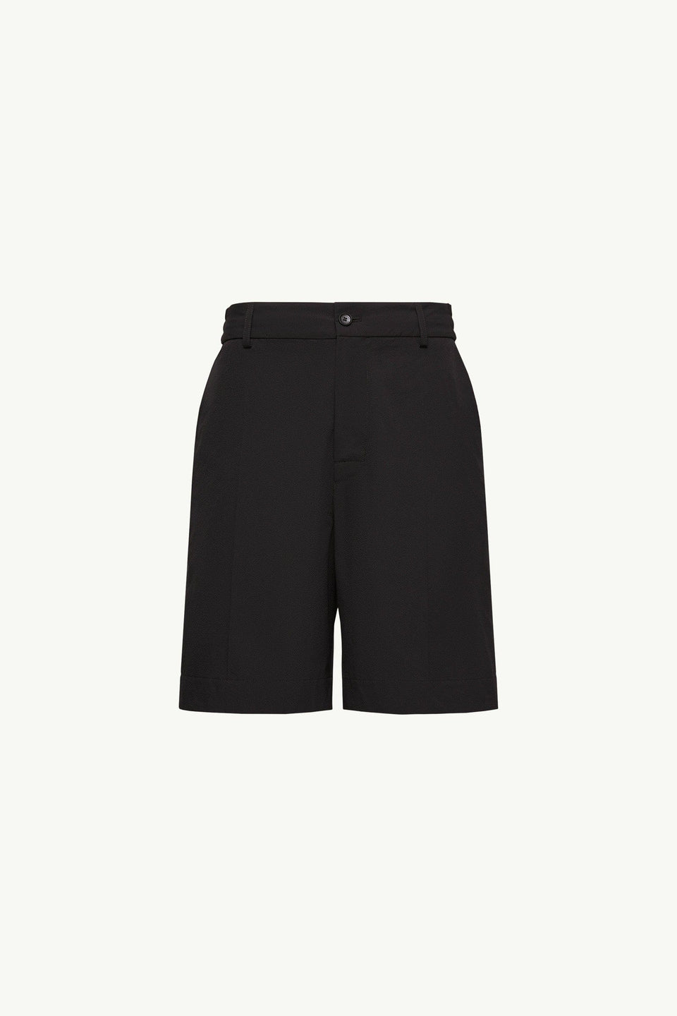 Moncler Seersucker Shorts Black Black