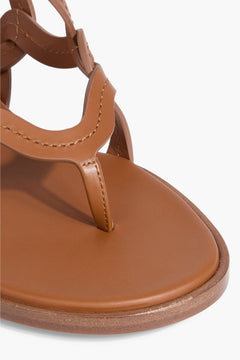 Gianvito Rossi Amalfi Leather Sandals Tan Women's