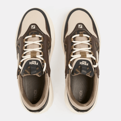 FENDI Force Low Trainers 'Black/Latte'