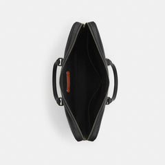 Coach Ethan Large Brief Gunmetal Black