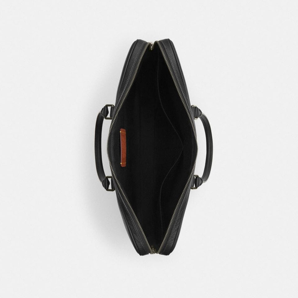 Coach Ethan Large Brief Gunmetal Black