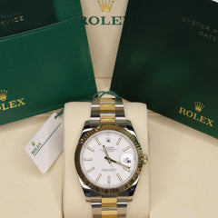 Rolex | Datejust | 126333 | Steel | 41 mm | Gold/Steel | White | Automatic