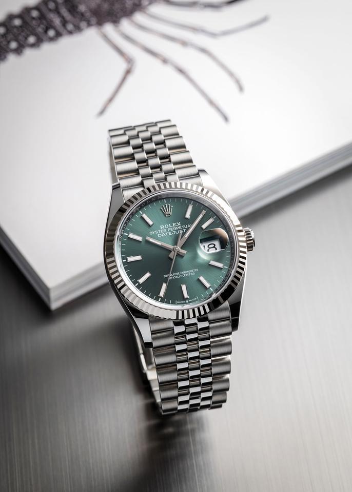 Rolex | Datejust | 126234-0051 | Steel | 36 mm | Steel | Green | Automatic