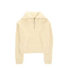 Half-zip Knit Ivory