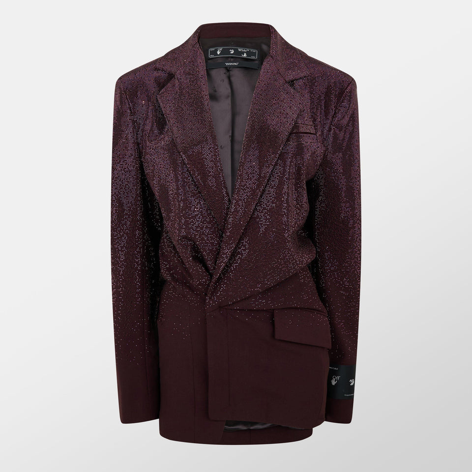 Short Wool Long Sleeve Blazer Dress