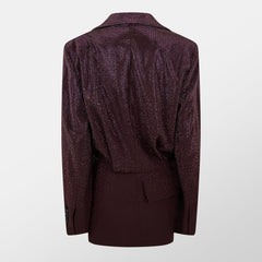 Short Wool Long Sleeve Blazer Dress