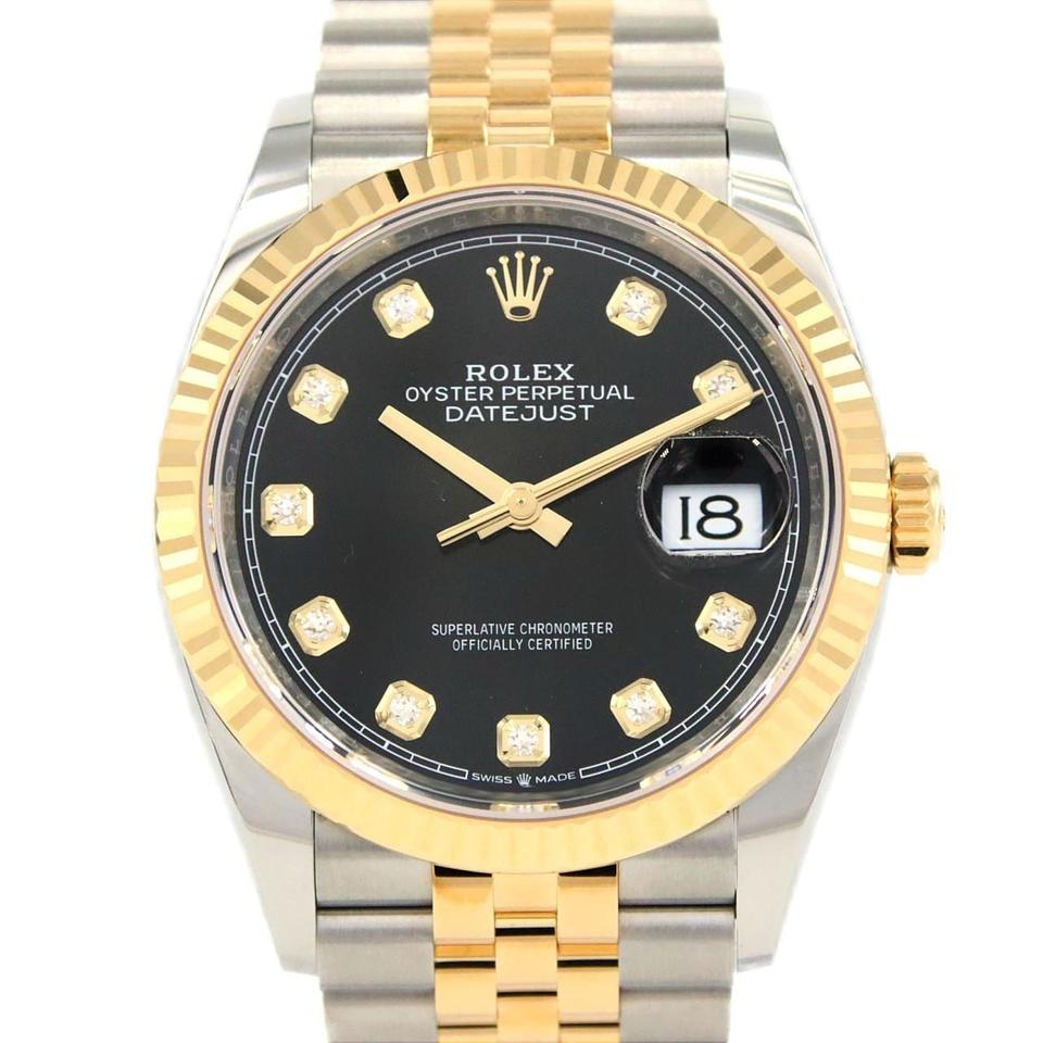 Rolex | Datejust | 126233G | Gold/Steel | 36 mm | Gold/Steel | Black | Automatic