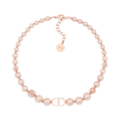 Dior 30 Montaigne Choker Pink Finish Metallic Pink Resin Pearl