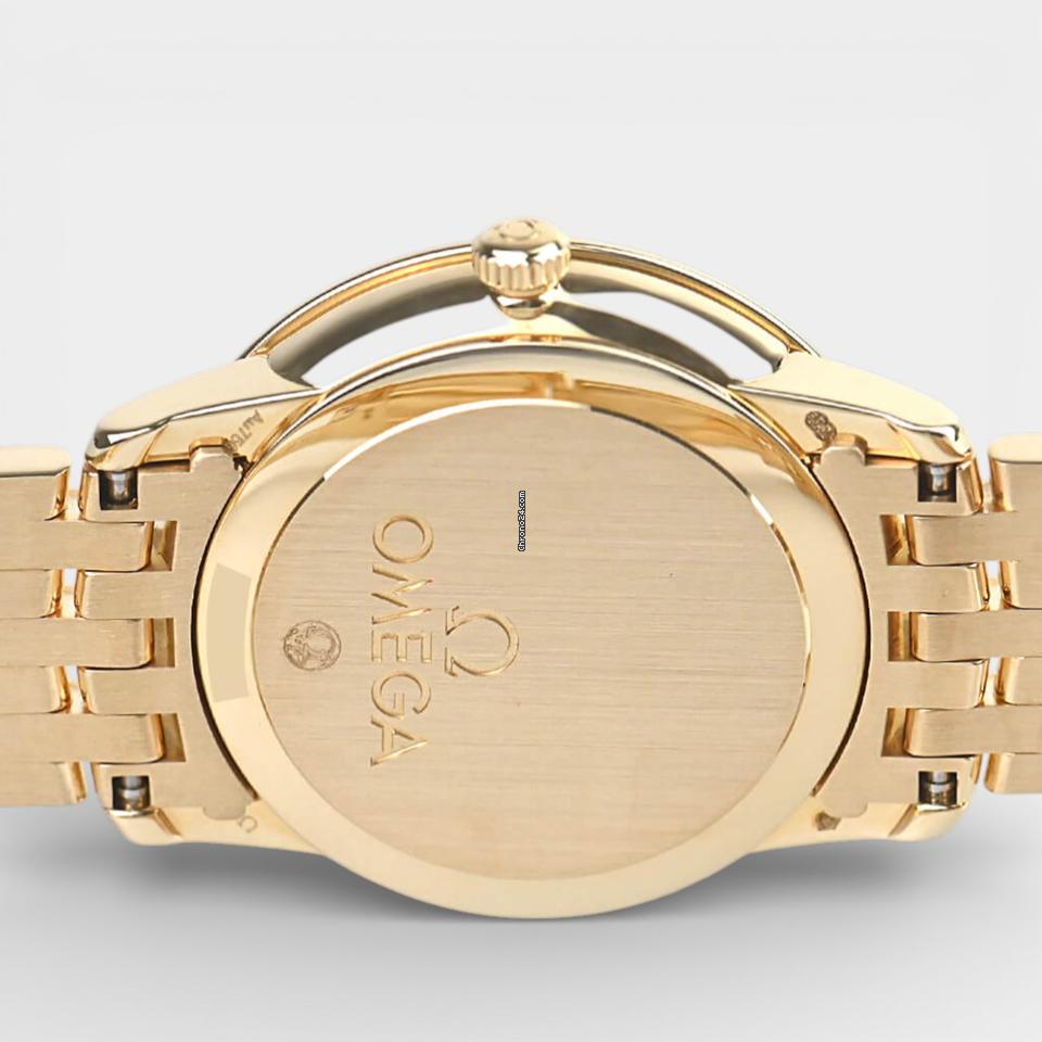 Omega De Ville Prestige Yellow gold / 27.4 mm / Box&Papers / 424.55.27.60.55.001
