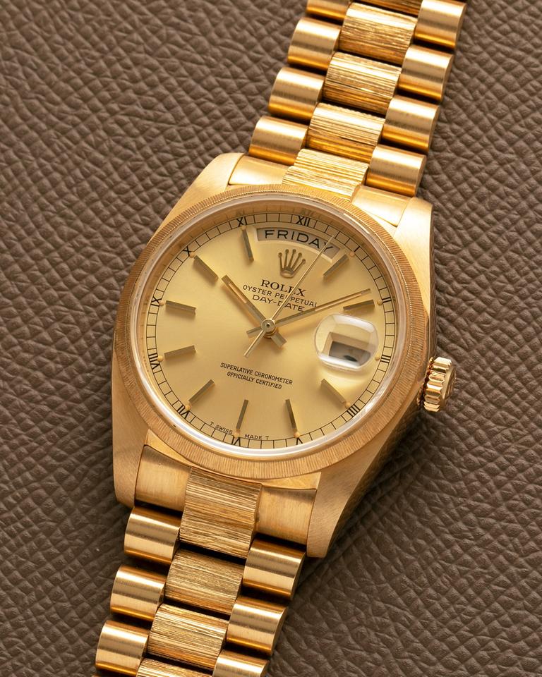 Rolex Day-Date18078 Bark NOS Vintage New Old Stock