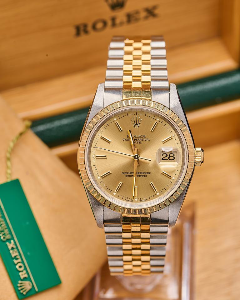 Rolex | Oyster Perpetual | 15223 | Gold/Steel | 34 mm | Steel