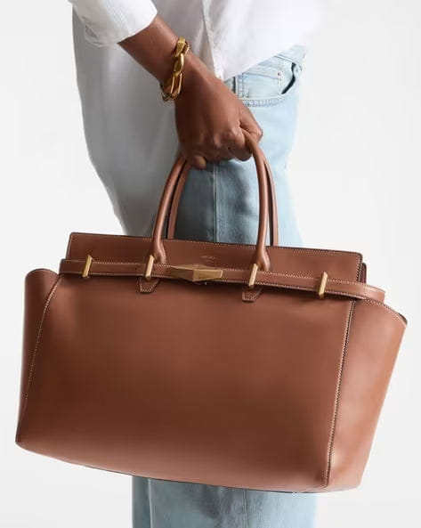 Jimmy Choo Diamond Belted Top Handle Bag